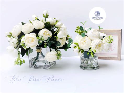 Floral Arrangements Silk Floral Arrangement In Glass Vase Roses Home