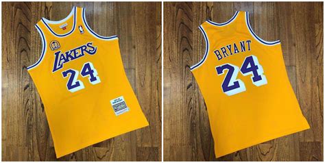 New Lakers 24 Kobe Bryant Yellow 60th Anniversary 2007 08 Hardwood