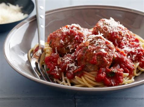 Real Meatballs And Spaghetti Recipe Ina Garten Food Network