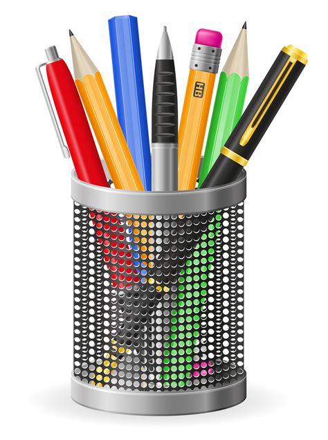Set Icons Pen And Pencil Vector Illustration 514635 Vector Art At Vecteezy