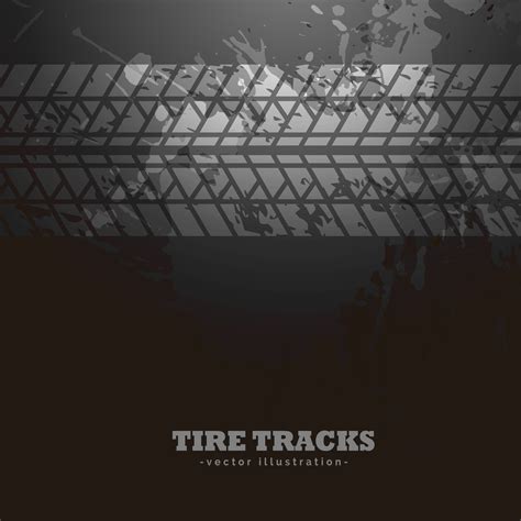 Tire Tracks Impression On Dark Background Download Free Vector Art