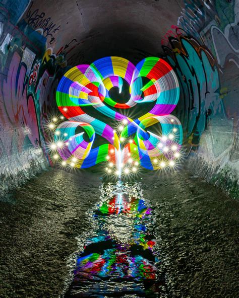 Light Painting In A Tunnel Oc 1200x1500 Exposure Info In Comments