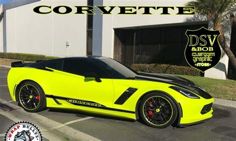 Vinyl Graphics For Chevrolet Corvette Stickers Corvette Stickers