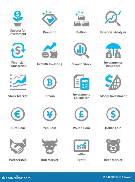 Personal And Business Finance Icons Set 4 Sympa Series Stock Vector