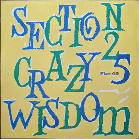 Section 25 Crazy Wisdom Références Discogs