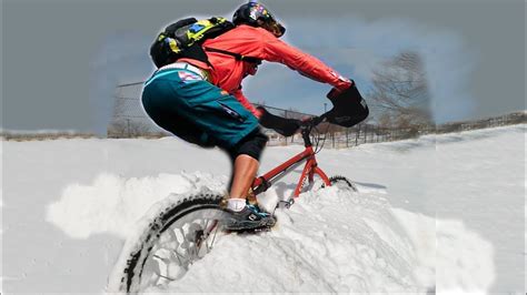 Please make note that for riding like this you need here are some tips which will help you get the most out of riding in the snow regardless of what bike you prefer to use. Fat bike ride up Big Bear Snow Summit in the snow - YouTube