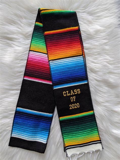 Sarape Graduation Stole Saltillo Sash Class Of 2020 Baja Etsy