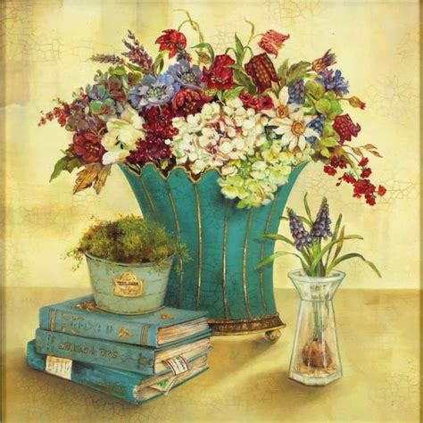 Kathryn White British Painter Decorative Flowers