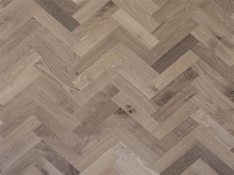 15 X 70 X 280mm Light Smoked And Oiled Herringbone Flooring