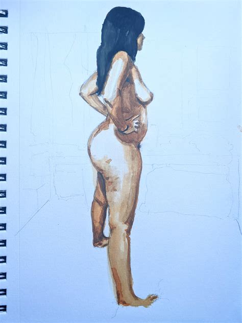 Watercolor Nude I Painted Today Scrolller