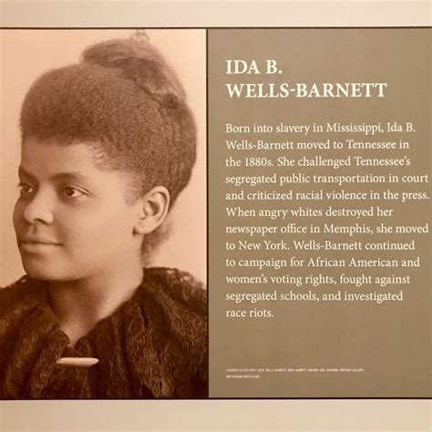 Ida B Wells At The Tennessee State Museum Suffrage Movement Moving