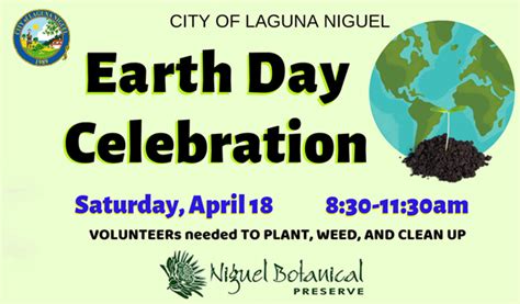 Earth Day April 2020 Niguel Botanical Preserve