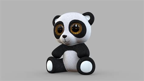 Panda Plush Toy 3d Model By Yanix [3f37ed7] Sketchfab
