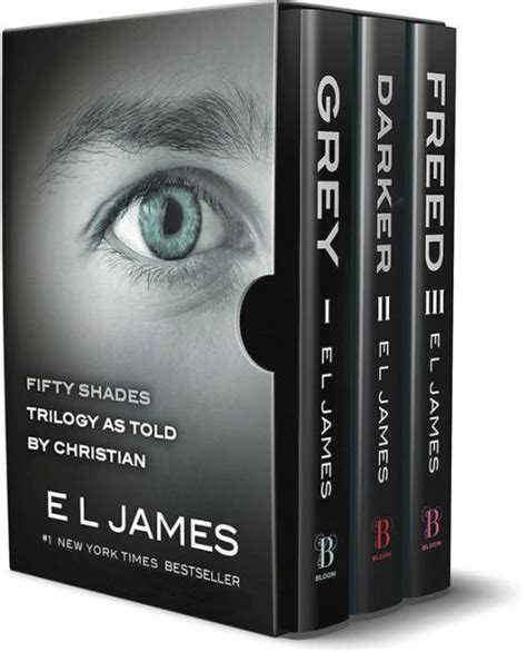 fifty shades as told by christian trilogy grey darker freed box set by e l james paperback