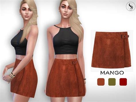 Mango Luisa Skirt Design By Saliwa Found In Tsr Category Sims 4 Female