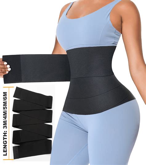 Qric Waist Trainer For Women Snatch Me Up Bandage Wrap Tummy Wrap Waist Trimmer Belt Slimming