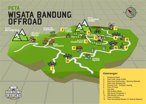 Peta Wisata Lembang Bandung IMAGESEE