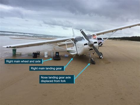 Two Landing Gear Failures On An Air Fraser Island Light Aircraft In