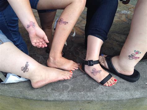 Friendssisters Group Tattoo Group Tattoos Tattoos Print Tattoos