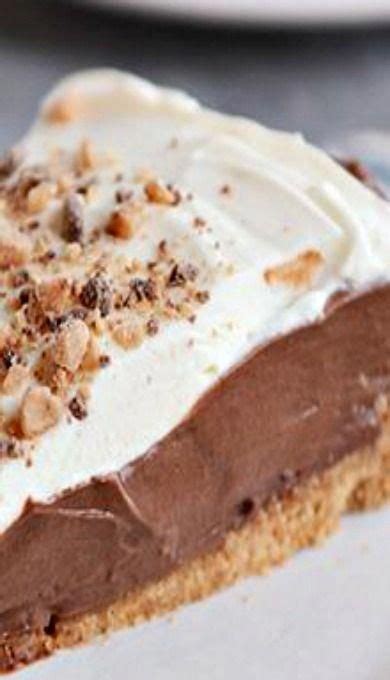Chocolate Cream Pudding Pie With Graham Cracker Crust Recipe Chocolate Pie Recipes