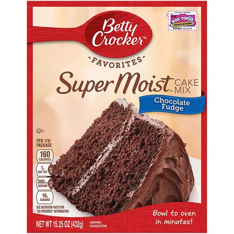 Cookie mix, white vanilla baking chips, butter, flaked coconut and 5 more. Betty Crocker Super Moist Chocolate Fudge Cake Mix - 15 ...