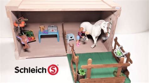Schleich Horse Stable Easy Diy Crafting New Schleich Horse Barn Youtube