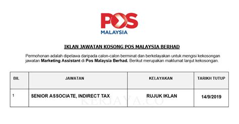 Track malaysia post shipment online.malaysia post tracking system. Jawatan Kosong Terkini Pos Malaysia Berhad ~ Senior ...