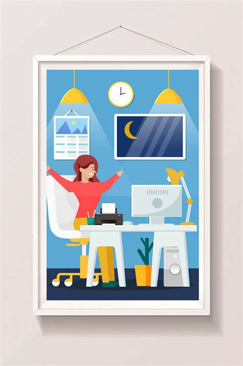 Stay Up Late Illustration Cartoon Pngvector Free Download Pikbest