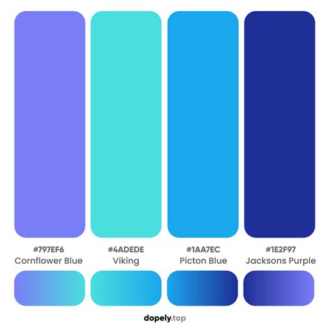 Purple And Blue Color Palette