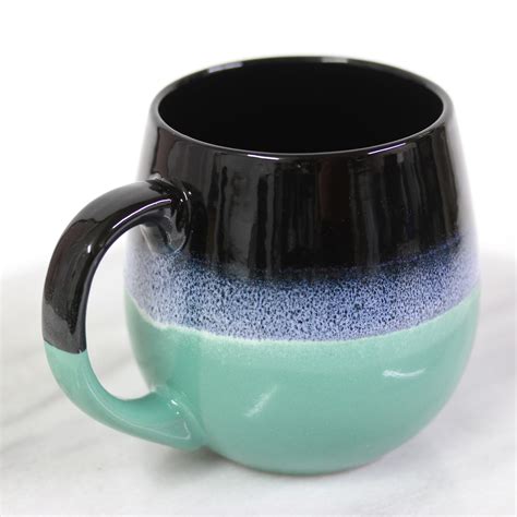Ml Stoneware Coffee Mugs Reactive Glazed Snug Mug Tea Hot Drinks