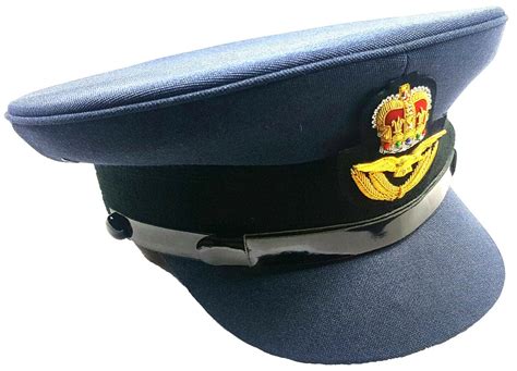 Raf Royal Air Force Officers Peaked Cap Hat With Bullion Badge Ebay