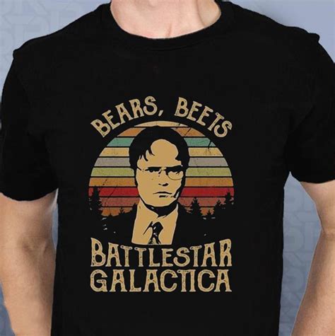 Dwight Schrute Bears Beets Battlestar Galactica Vintage Shirt