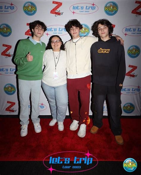 Nick Matt And Chris Sturniolo With A Fan Lets Trip Tour 2023 Reasons