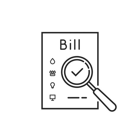 Utility Bill Icon Vector Art Stock Images Depositphotos