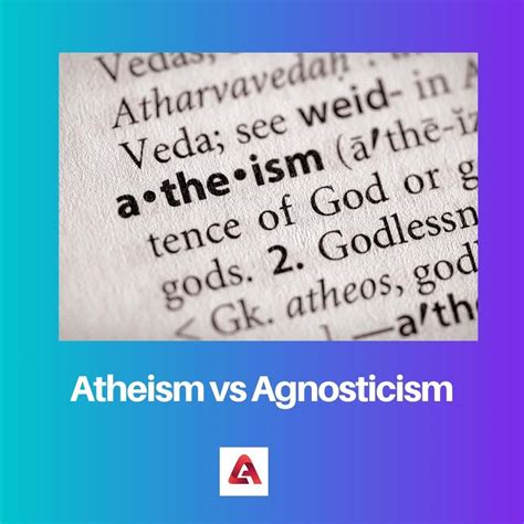 Difference Between Atheism And Agnosticism
