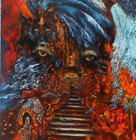 Animal Oil Painting Surrealism Art Spirit Animal Totem Art Etsy