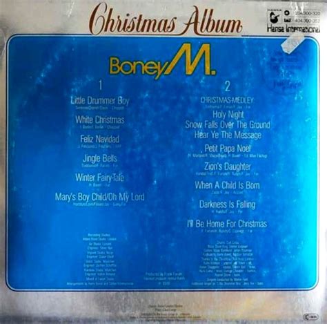 Boney M 1981 Lp Christmas Album Hansa Hansa International 204