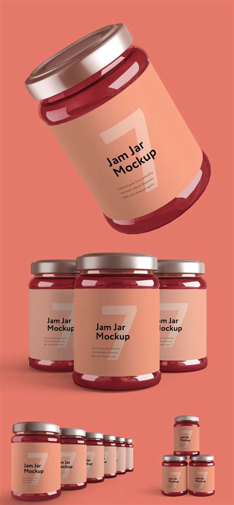 Download Free Jam Jar Mockup PSD | Freebies PSD