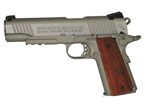 Cheap Swiss Arms Sa 1911 Trs Co2 Bb Pistol Brown Grips 0177 Air