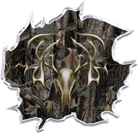 Ripped Oak Camouflage Tribal Deer Skull Hunting Cornhole Board Etsy