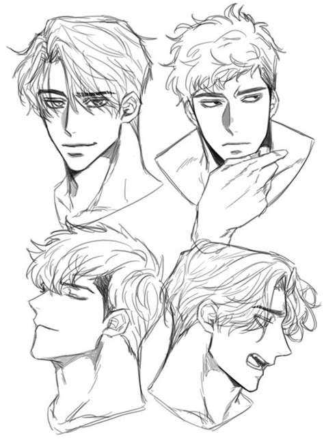Cute Kawaii Drawings Male Face Drawing Face Drawing Reference Art