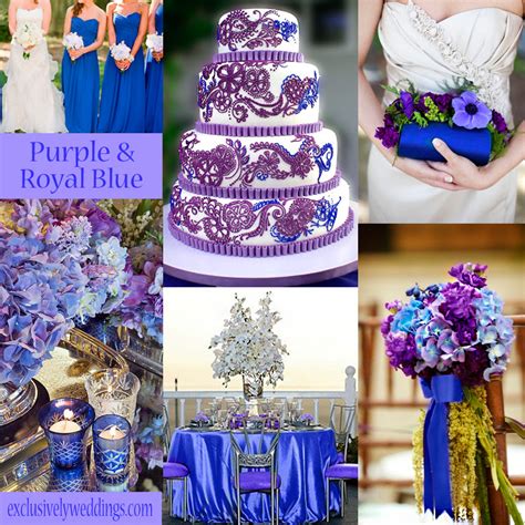 Wedding Dreams Beautiful Purple And Royal Blue Wedding