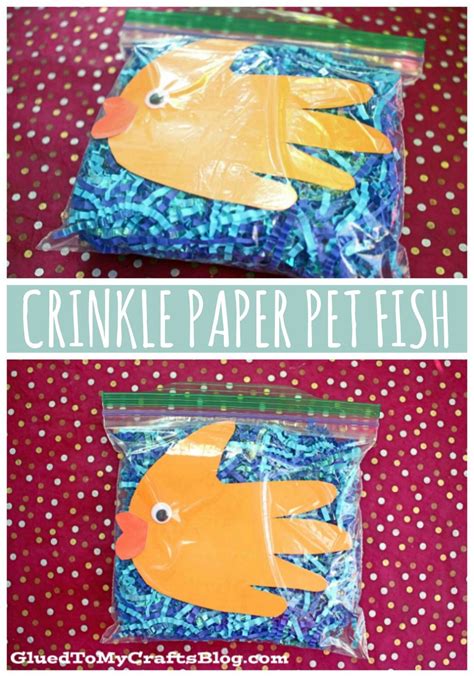 Creative Crinkle Paper Pet Fish Craft For Toddlers To Recreate Fish