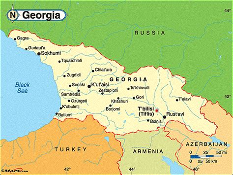 Political Map Of Georgia Rich Image And