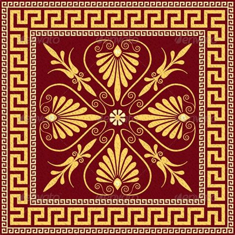 Vector Traditional Vintage Gold Greek Ornament By Kavalenkava