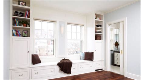 They add both style and functionality to your home. Window bench storage with two separate Windows | Unique ...