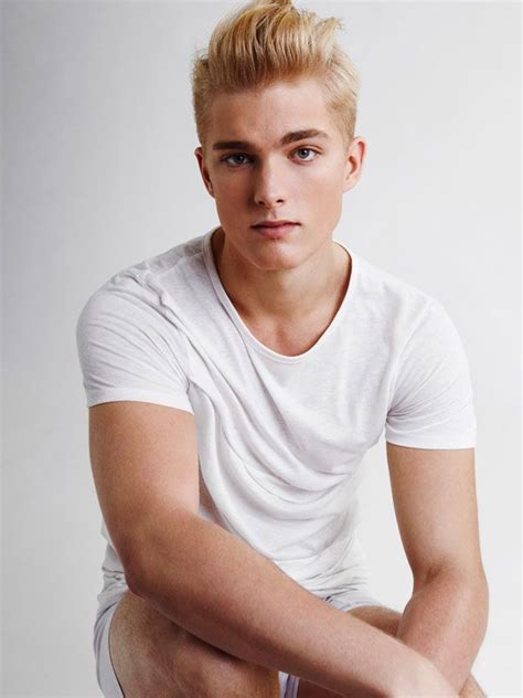 Nicklas Kingo Blond Male Models Model Boy Hairstyles