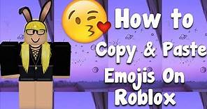 How to Copy & Paste Emojis On Roblox! 😀