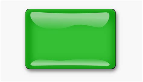 Gloss Green Square Button Vector Clip Art Hd Png Download