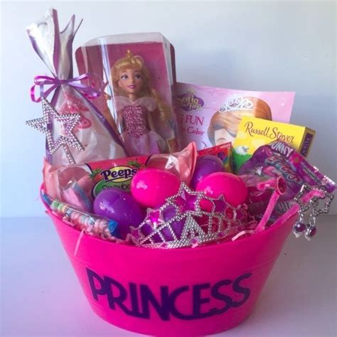 princess easter basket that includes a princess craft project disney princess doll tiara